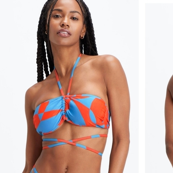 Fabletics Wrap-Around Bandeau Bikini New XL - Picture 3 of 5